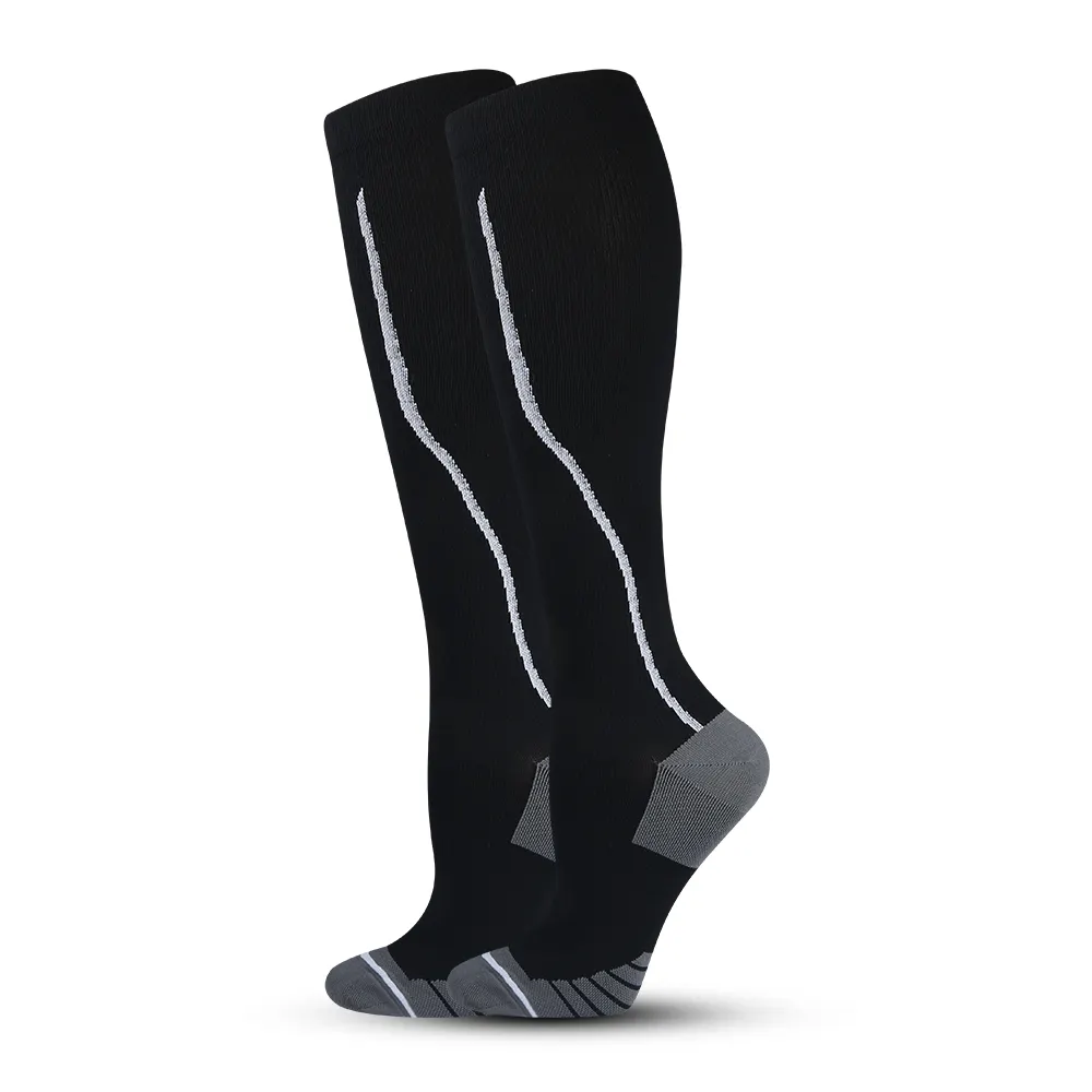 Chaussettes de Compression personnalisées à imprimé coloré pour infirmières, 20-30mmhg, Sport médical, genou, course à pied, cyclisme, Football