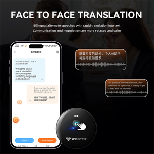 Ai อุปกรณ์แปลเสียงอัจฉริยะแบบพกพา102, อุปกรณ์แปลอัจฉริยะแบบเรียลไทม์50 + ภาษาอุปกรณ์แปลภาษาออฟไลน์ออนไลน์สองภาษา - Product Image 4