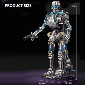 13091 Mji Robot meccanico 692 pezzo Design creativo blocco assemblare Puzzle educativo blocco di costruzione giocattolo Set - Product Image 6