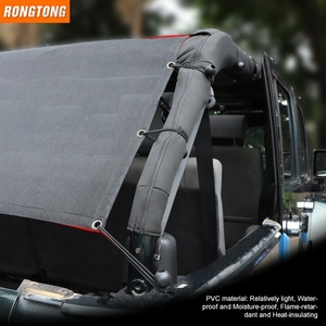 Rotes Autozubehör UV-Schutz Sonnenschutz-Netz abdeckung Langes isoliertes Netz für Jeep Wrangler JK 2007-2017
