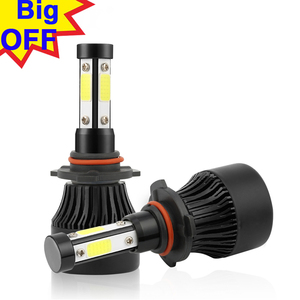 Araç aydınlatma sistemi, X7 h7 h11 h4 led far ampulü 9006 otobüs far led aydınlatma araç için araba led kafa lambaları 4 tarafı - Product Image 1