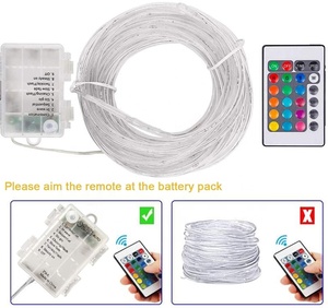 5m 50 LED Battery Rope <strong>Lights</strong> <strong>String</strong> Outdoor 16 Multicolor Changing With <strong>Remote</strong> Waterproof <strong>Timer</strong> 4 Modes Fairy Rope <strong>String</strong> <strong>Light</strong> - Product Image 2