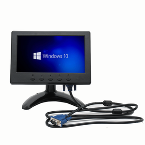 Monitor de escritorio táctil resistivo con caja de plástico de 7 pulgadas de tamaño pequeño con AV VGA HD - Product Image 2