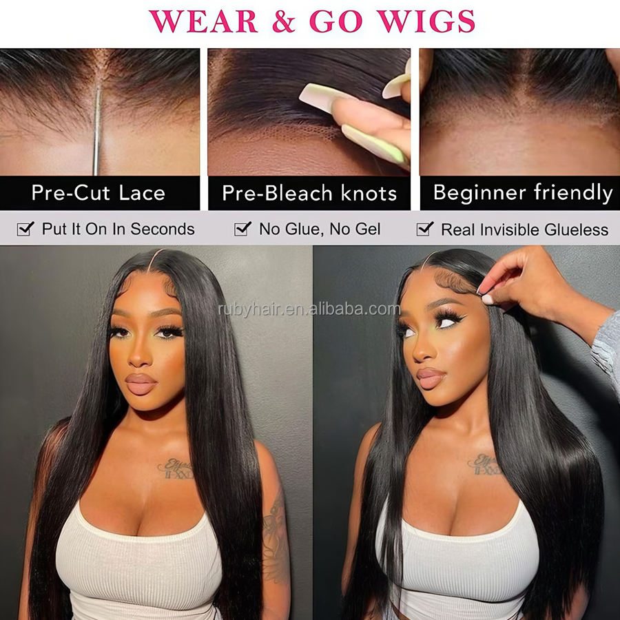 Customized glueless wigs