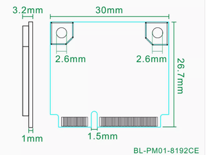 BL-LW085 (RTL8192CE-VA4) Notebook e modulo WIFI scheda di memoria del Computer All-In-One - Product Image 3