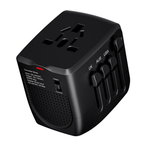 Adaptador de viaje Universal de 100-250V, enchufe eléctrico con 2 salidas USB, enchufe de extensión de cargador de corriente nominal 8A - Product Image 1