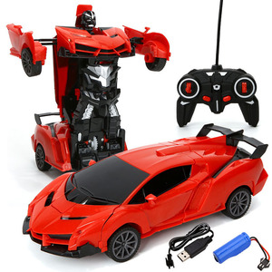 Stokta elektrikli ışık ses şarj uzaktan kumandalı robot rc oyuncak arabalar çocuk için - Product Image 1