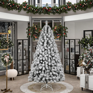1.8/2.1M Trắng PVC Đổ Xô Cây Giáng Sinh Phát Sáng Tuyết Trang Trí Đồ Trang Trí Cho Nhà Giáng Sinh Hàng Hóa - Product Image 6