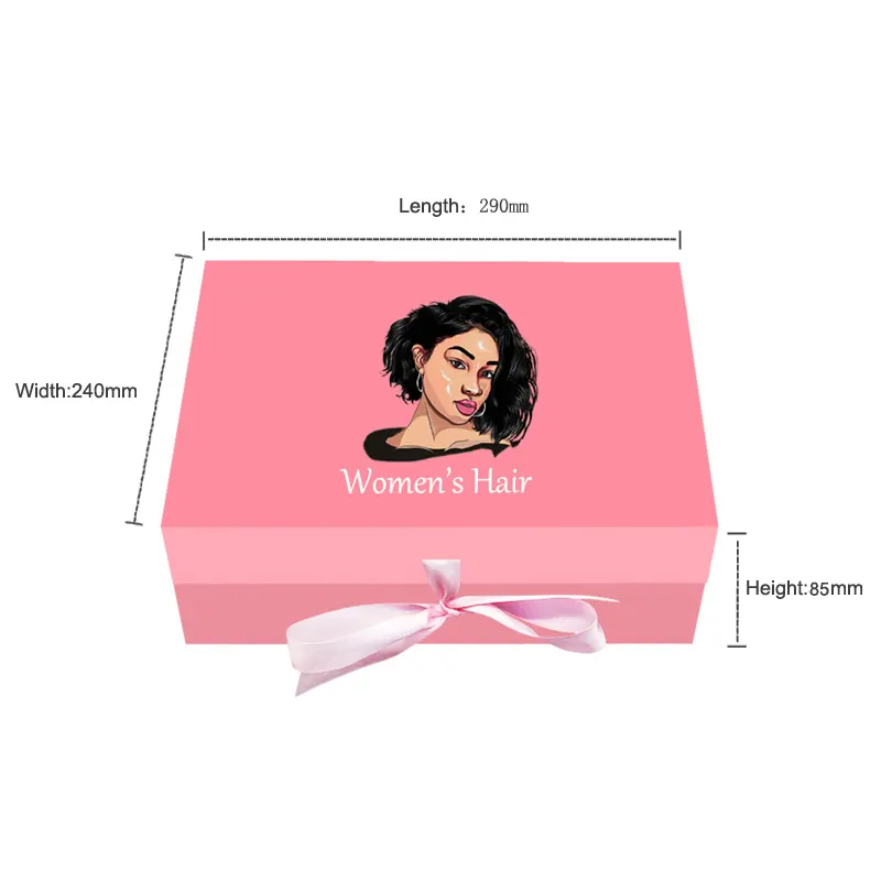 Cajas de lujo a la moda, caja de envío rosa, personalizada, barata