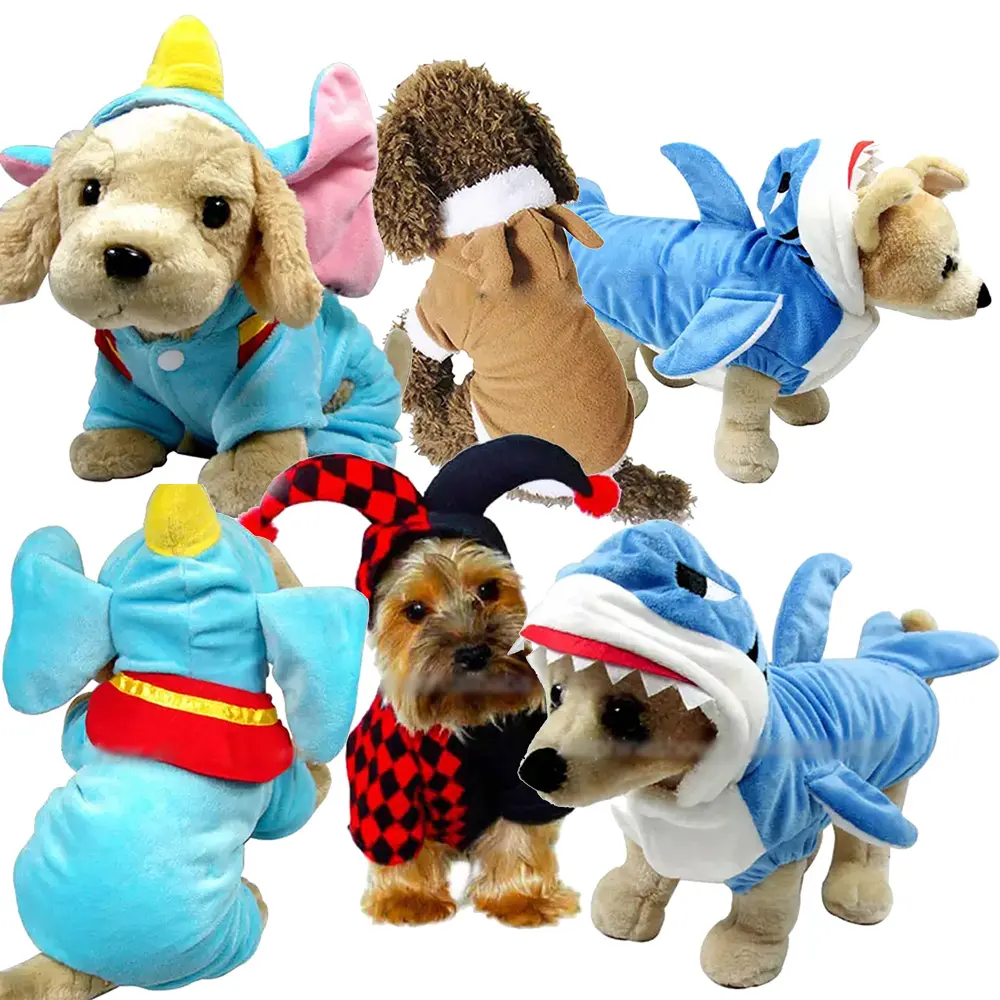 Disfraz de elefante para mascotas, accesorios para perros, chaquetas de invierno