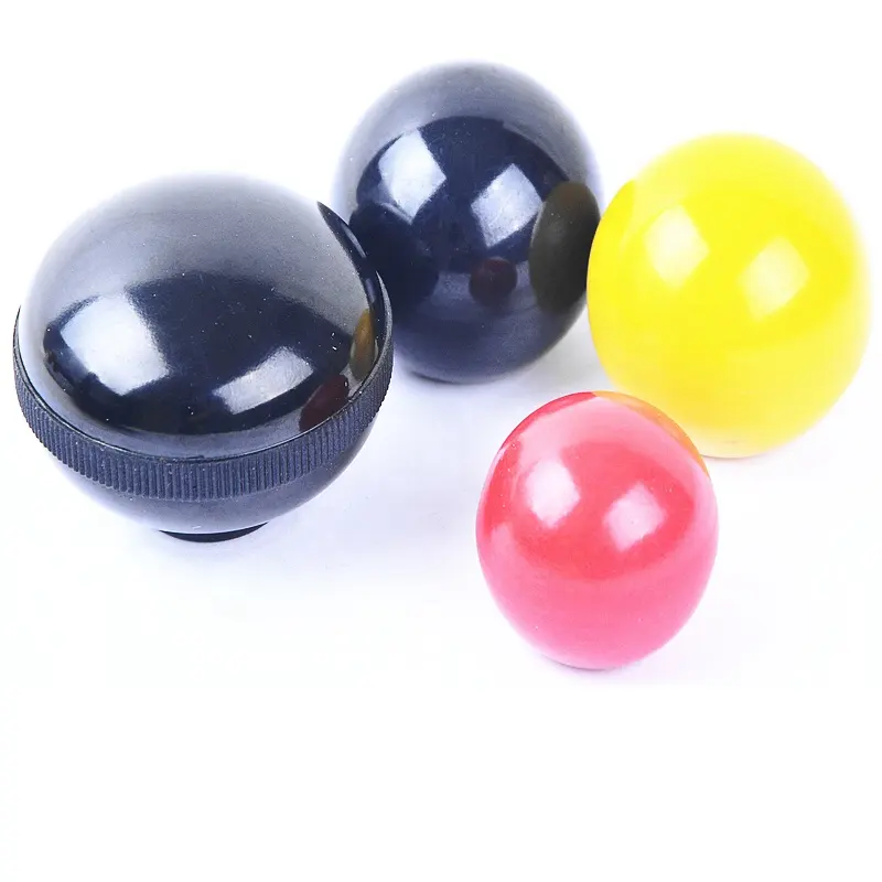 M6 M8 M10 M12 M14 M15 M16 M18 पुरुष प्लास्टिक एक प्रकार का प्लास्टिक गेंद knobs काले, लाल पीले चमकदार एक प्रकार का प्लास्टिक गेंद घुंडी