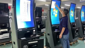 Quiosco de pantalla táctil de autoservicio de 21,5 pulgadas para banco con escáner de código QR y lector de tarjetas NFC Quiosco de autopedido - Product Image 5