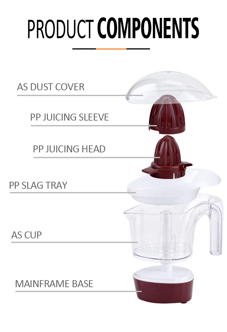 High quality electric juice desktop juicer for kitchen appliances 1L capacity easy cleaning