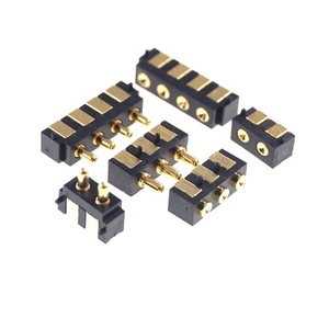 ขอบพื้นผิว PCB 2.5มม. ตารางมุมขวาแนวนอน SMD SMT สปริงโหลด Modular 2 3 4ขา Pogo ขาเชื่อมต่อ - Product Image 5