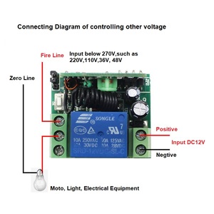 433MHz Ein kanal iger drahtloser Fernbedienung schalter DC 12V Lerncode Fernbedienung skit für den Großhandel mit Zugangs kontrolle
