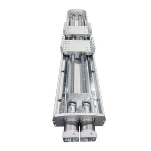 T-shaped <strong>Double</strong> Linkage Ball Screw Sliding Table Module Retractable End Milling Heavy Duty <strong>Guide</strong> Suit PLC <strong>Linear</strong> <strong>Rail</strong> New Used