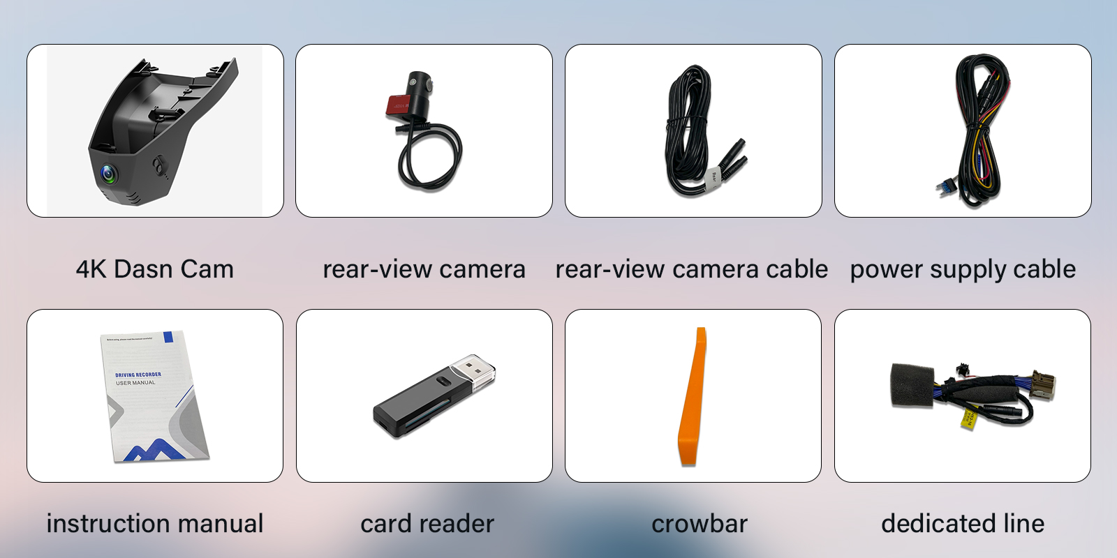front camera+1080P rear camera