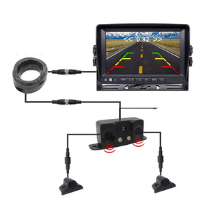 5 in 1 Parking <strong>Sensor</strong> <strong>System</strong> Precise Detection Left Right Radar Clear Lens <strong>Reverse</strong> Camera HD 7 Inch Monitor Small Parking <strong>Sensor</strong> - Product Image 1