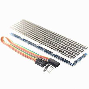 MAX7219 4-in-1-Array-Punktmatrixmodul 5V Blau Rot Grün Steuer modul LED-Anzeige modul mit 5P-Kabel - Product Image 4