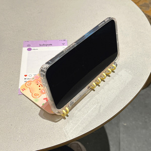 Sıcak yeni 2025 Apple iPhone 16 için uygun 15 14 13 12 Pro Max yaratıcı ayı dizüstü koruyucu kılıf Flip standı kitap telefon kılıfı - Product Image 5