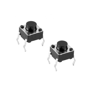 Interruttore tattile 6.0mm tipo quadrato (Snap-in) 6x6x7mm 4 Pin Dip Touch Switch per Breadboard Arduino PCB circuito elettronico - Product Image 4