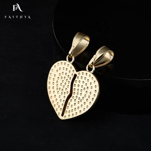 FP1024 Friendship TEAMO Heart-shaped Peace dove Three-color Necklace Symbolizing World Peace and Unity - Product Image 6