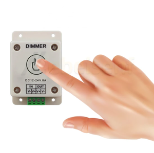 Interruptor de atenuación LED DC 12V 24V 8A, encendido/apagado para tira de luces de un solo Color, perilla de 1 canal, controlador táctil/Sensor de movimiento PIR - Product Image 1