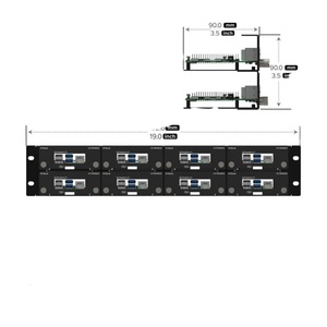19 "2U Raspberry Pi Rack Mount, Kit in metallo a doppio livello per montaggio su Rack che supporta 8 Raspberry Pi 4B, schede 3B/3B e altro ancora - Product Image 1