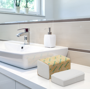 Wholesale Factory 2-Ply Wood Pulp Embossed <strong>Interfolded</strong> Paper Towel Multifold <strong>V</strong> N Fold Tissue Hand Towels - Product Image 6