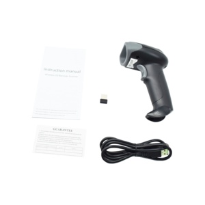 Escáner de código de barras inalámbrico 2D portátil Código QR Bluetooth Connect Escáner de código de barras móvil con pantalla - Product Image 2