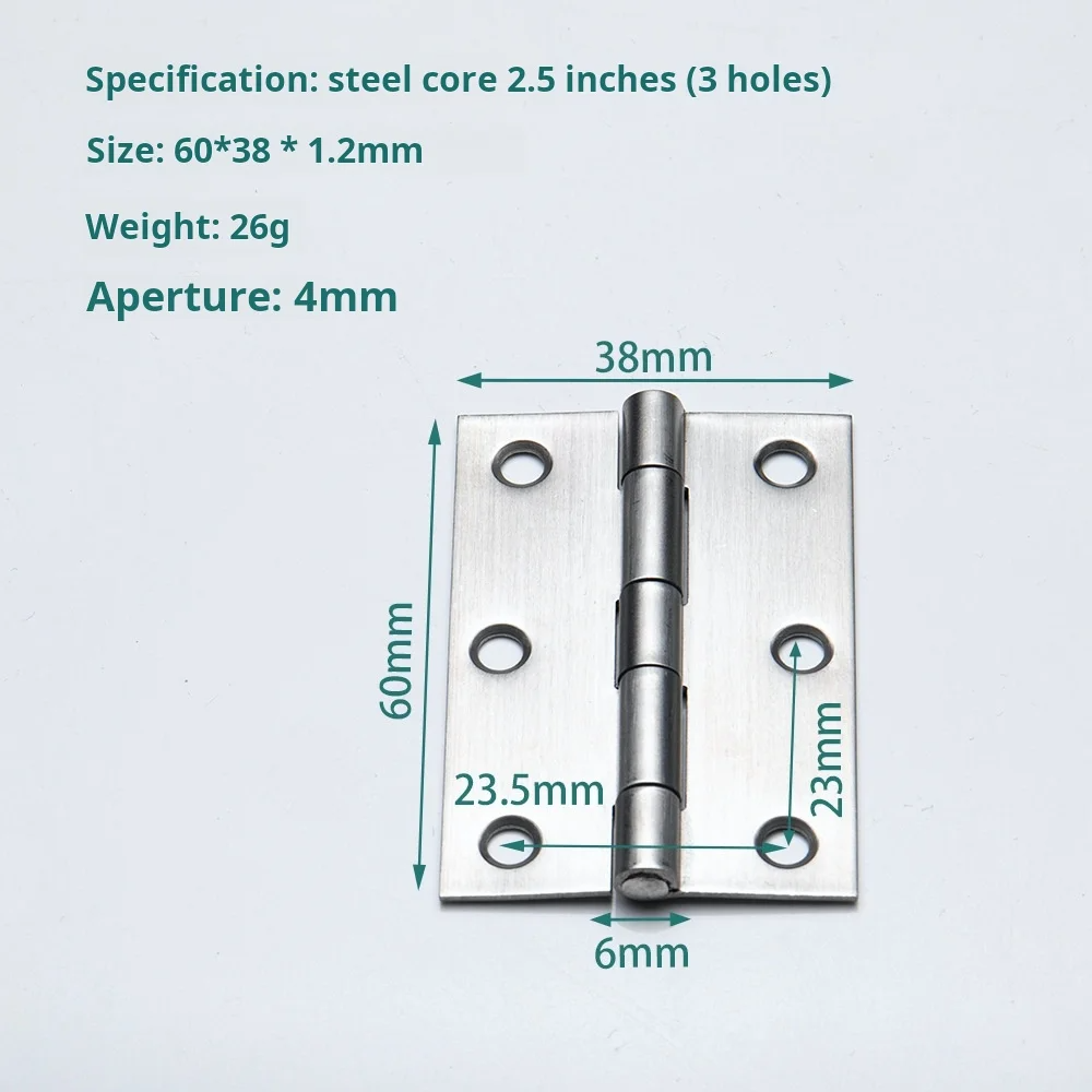 60*38*1.2 (steel core 3holes)