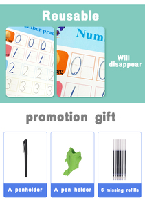 Tùy chỉnh bán buôn Tiếng Anh Arabic Tây Ban Nha pháp rãnh chữ viết tay copybook trẻ em chìm tái sử dụng thực hành ma thuật cuốn sách cho một trường học - Product Image 5