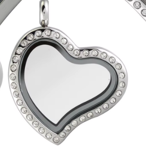 Silver with crystal