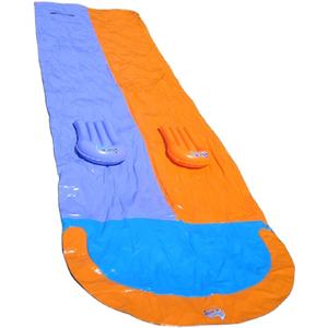 מתנפח להחליק <span class=keywords><strong>N</strong></span> שקופיות מסלול כפול 16ft דשא מתנפח מים שקופיות בחצר אחורית לילדים מים משחקים מגניב קיץ - Product Image 1