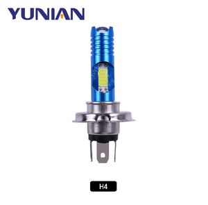 มอเตอร์ Led H4,ไฟหน้ารถมอเตอร์ไซค์หลอดไฟ H/ ต่ำ30LED COB ไฟหน้ามอเตอร์ AIl-In-One 8W สีขาว + RGB DC12v อุปกรณ์เสริมสำหรับมอเตอร์ไซค์ - Product Image 1