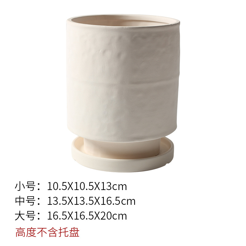 Pot de fleurs haut cuit légumes (avec plateau)