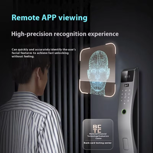 Blocco intelligente 3D per riconoscimento delle impronte digitali con tastiera digitale e serratura automatica e connettività WiFi per la sicurezza domestica delle porte in legno - Product Image 2