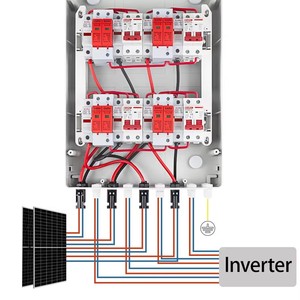 500V 4入力4出力ソーラー太陽光発電用PVコンバイナーボックス雷保護付きDCヒューズMCB SPD防水ボックスIP65 - Product Image 4