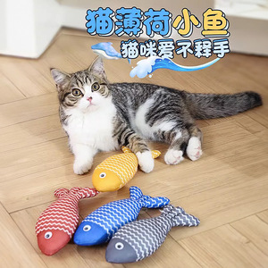 Fun Catnip Fish Stick Toy Material EVA Autocuración Boredom Reliever Strength Grinder Dientes Mordedor para gatitos - Product Image 5