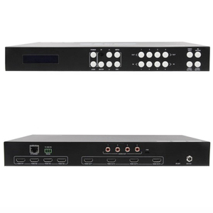 4k @ 60hzビデオウォールコントローラー2x2、4x4 hdmiマトリックス機能サポートリモートコントロール、ボタン、RS232、IP制御、PC GUI制御 - Product Image 1
