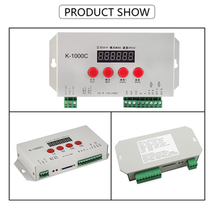 K-1000C (T-1000S aggiornato) Controller WS2812B WS2811 APA102 T1000S WS2813 Controller di programma LED 2048 Pixel DC5-24V e scheda di memoria - Product Image 3