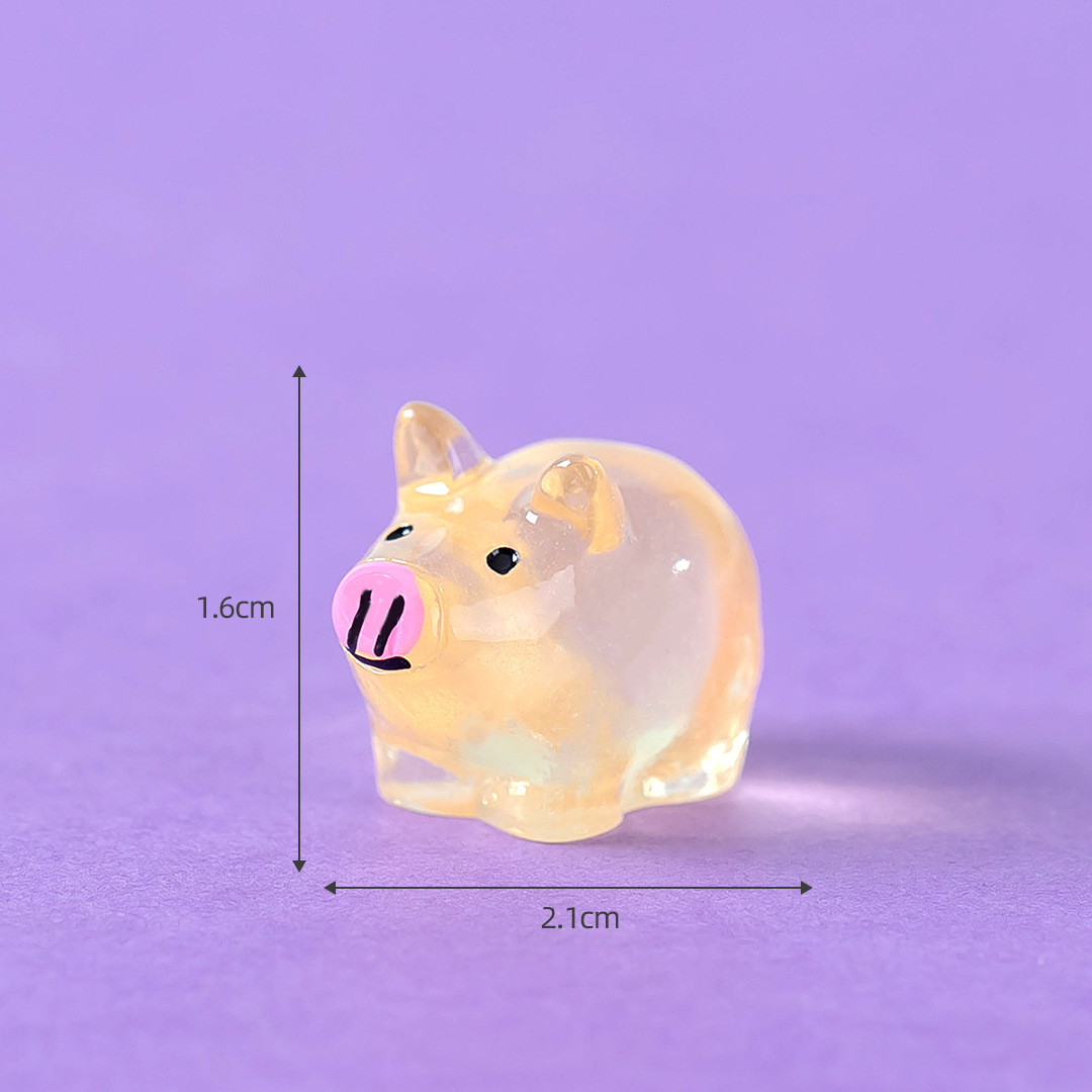 N ° 5-Petit cochon orange/lumineux