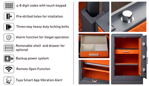 Bs44 Điện Tử Tiền Sang Trọng An Toàn Tiền Hộp Đồ Trang Sức Thép Bí Mật Nhà Thông Minh An Toàn - Product Image 6