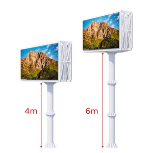 <span class=keywords><strong>V</strong></span>字型両面ピラーマウント<span class=keywords><strong>Led</strong></span>デジタルサインビルボード道端通り駐車広告屋外P5ディスプレイスクリーン