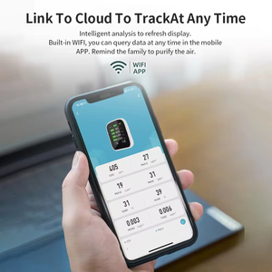 PV28-CW mới thông minh đa chức năng kỹ thuật số Wifi 8 trong 1 tuya PM2.5 máy dò không khí không khí trong nhà màn hình chất lượng cho nhà kính - Product Image 5