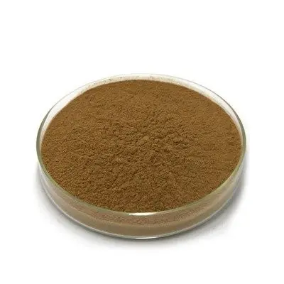 고품질 CAS 6159-55-3 Adhatoda Vasica 추출물 2.5% 바시신 분말 식품 학년 마시멜로 잎 건강 식품 갈색 분말