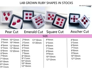 Cadermay with Inclusions <strong>Ruby</strong> Gemstone Pigeon Blood Red <strong>Rectangle</strong> Shape Lab-Grown <strong>Ruby</strong> 2*4mm~15*20mm in Stock Wholesale Price - Product Image 6