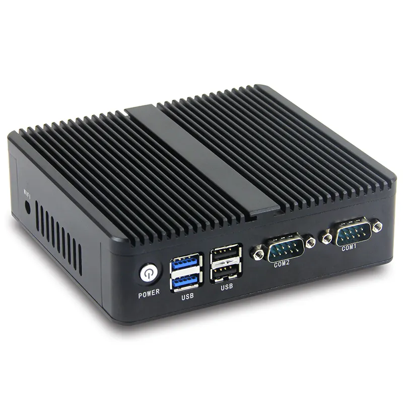 Ordenador Industrial sin ventilador de bajo coste, minipc Industrial, 2com, 1 Lan, 4usb