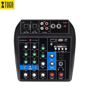 Xtuga AX4 profesyonel USB Video konsolu 4 kanal Mini ses mikseri - Product Image 1
