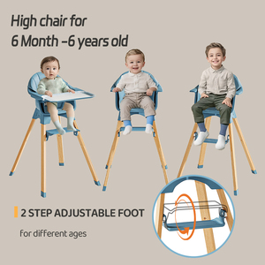 Latest 4 in 1 Foldable Stackable <strong>Eating</strong> Modern for Stool Children Feeding High Dinning Plastic Baby Kids Chairs - Product Image 5